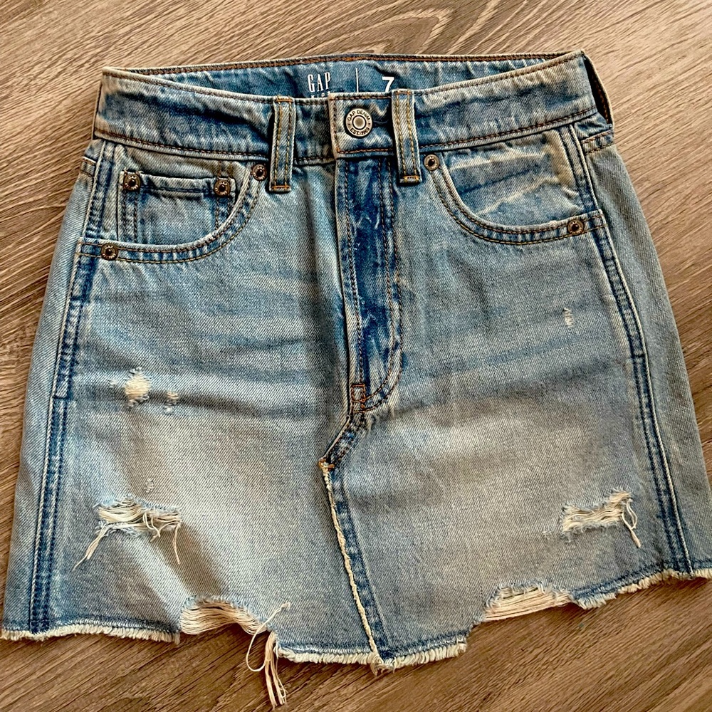 Gap kids denim skirt -Size 7